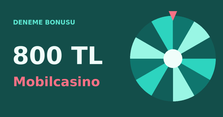 Mobilcasino 800 TL Deneme Bonusu ve Slot Seçenekleri