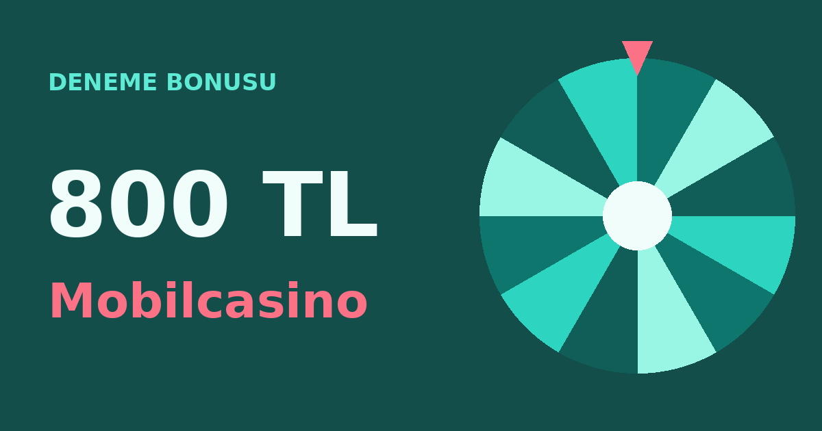 Mobilcasino 800 TL Deneme Bonusu ve Slot Seçenekleri